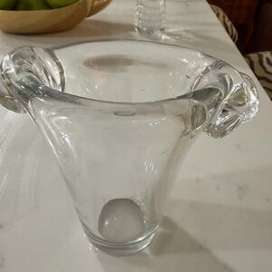 Elegant Clear Glass Vase